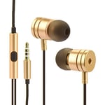 In-Ear Stereo Earphones (3.5 mm Jack) Gold Metal