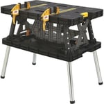 Keter Pro Series Portable Folding Work Table Bench With Clamps