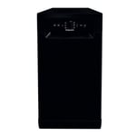 Hotpoint 9 Place Settings Freestanding Slimline Dishwasher - Black HF9E1B19BUK