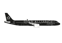 Herpa Maquette Avion Air New Zealand Airbus A321neo Star Alliance, echelle 1/500, Model, pièce de Collection, d'avion sans Support, Figurine Metal