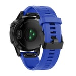 Garmin Fenix 7/6/6 Pro/Forerunner935/945 etc. Klockarmband i silikon - Blå
