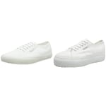 Superga Unisex Adults’ 2750 Cotu Classic Trainers Low-Top, White (C42), 5 UK (38 EU), UK 5 and 2790 Linea Up Down, Sneakers (901)