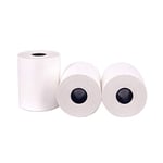 SNOWINSPRING 3 Pcs 80mm Thermal Sticker Paper Roll with Self-Adhesive for Peripage A3 Pocket Photo Notes Printer Paper