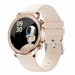 LEMONDA SMART V23 - Smartwatch med Fuld Touch Bluetooth Vattentät Puls Blodtryck Sportsmodes APP SVENSKT SPRÅK Guld