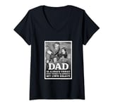 Womens The Addams Family TV Series – Father's Day Gomez & Wednesday V-Neck T-Shirt