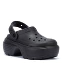 Crocs Unisex Stomp Black Clogs - Size UK 4