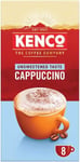 Kenco Cappuccino Unsweetened Instant Coffee Sachets (Pack of 5, Total 40 Sachets