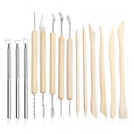 Modellering Lera Keramik Skulpturverktyg Set Verktyg Keramik Carving Modellering Lera