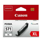 Original Canon Grey Xl Cli-571xlgy Ink Cartridge (289 Pages)