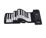 Electronic Piano Keyboard, Portable 61-Keys Roll Up Soft Silicone Flexible Piano, Electronic Piano Keyboard for Home Entertainment Music Practice