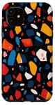 Coque pour iPhone 11 Motif Coloré De Petites Et Grosses Pierres En Terrazo