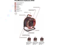 Acar Pz-4Z/St H05rr-F 3Gx1.5 30M Retractable Extension Cable