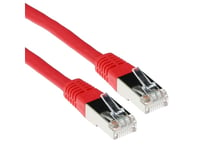 ACT Red 20 meter F/UTP CAT5E patch cable with RJ45 connectors. Cat6e f/utp lszh red 20.00m (IB7520)