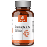 Upgrit Vitamin D3 + K2, 90 kapslar