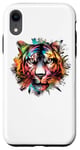 iPhone XR Tiger Watercolor Zoo Animal Park Wild Cat Jungle Case