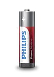 Philips Power Alkaline LR6P4B/05 AA Batteries - 1.5V - (4 Pack)