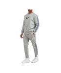 Nike Mens Repeat Crew Fleece Tracksuit Set In Grey - Size Medium