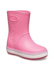 Crocs Girls Crocband Rainboot - Pink, Pink, Size 10 Younger