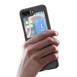 INF Carbon Fiber Pattern Back Cover Type Phone Case för Samsung Galaxy Z Flip Samsung Galaxy Z Flip 2