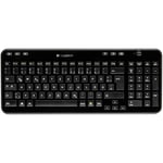 Logitech K360 Compact Wireless Keyboard for Windows, QWERTZ German Layout - Blac