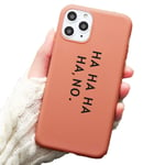 Silicone Text Phone Case For iPhone SE 2 2020 11 Pro X XR XS Max Capa For iPhone 7 8 Plus SE Soft TPU Cover Coque Case-Kju99-hahaha-For 7Plus and 8Plus