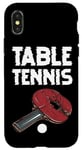Coque pour iPhone X/XS Ping Pong Power Raquette de tennis de table