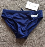 Bnwt Arena Boy's Swim Brief - Navy - 28 / 12-13 Years