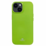 Mercury iPhone 15 Plus Skal Jelly Glitter Grön