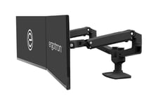 Ergotron LX Dual Side-by-Side Arm monteringssats - Patenterade Constant Force-tekniken - för 2 LCD-bildskärmar - mattsvart