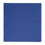 Fiesta Lot de 2000 serviettes de table recyclables Bleu foncé 40 x 40 cm 2 plis 1/4