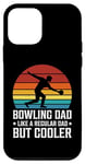 Coque pour iPhone 12 mini Bowling Dad Like a Regular Dad But Cooler Fête des Pères