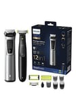 Philips Series 9000 12-In-1 Multi Grooming Kit For Face, Hair And Body With Oneblade Bundle Mg9710/93