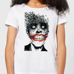 DC Comics Batman Joker Face Of Bats Women's T-Shirt - White - L