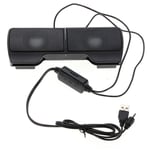 Wallfire Portable Soundbar, Clip-on Computer Speaker, USB Stereo Speaker with Volume Control for PC Laptop Desktop Phone