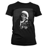 Mother Theresa Mug Shot Girly T-Shirt, T-Shirt