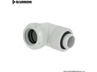 Barrow Multi-Link Adapter Anslutning 90 Grader G1/4 Tums Hane Till 14Mm Hane Hårdrör - Vridbar, Vit