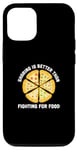Coque pour iPhone 14 Pro Funny Foodies Blagues Pizza Margherita Napolitain Fast Foods