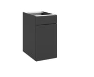 Bänkskåp med en lucka & strykbräda i låda, höger 50x58x72,7 cm Ultramatt svart