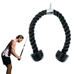 PULL DOWN ROPE BICEP ROPES CABLE ATTACHMENT HANDLE GYM MULTIGYM LAT TRICEP HOME