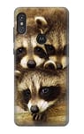 Baby Raccoons Case Cover For Motorola One Power, Moto P30 Note
