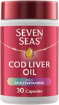 Seven Seas Cod Liver Oil Tablets, plus Multivitamins & 110 Mg Omega-3, 30 High S