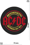Ac Dc ACDC Back in Black Patch Badge Embroidered Iron on Applique