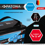 Patona Platinum LiFePO4 Batteri 12V 100Ah 1200Wh 100.000mAh 700106416