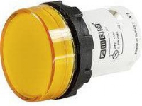 Signallampa MB med LED, monoblock, 230V AC, plan lins, gul T0-MBSD220S