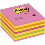 Post-It Bloc cube - 7,6 x cm 450 feuilles jaune ultra/multi couleur