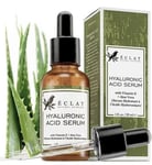 Hyaluronic Acid Serum 30 ml Anti-Ageing Serum 100% with Aloe, Vit C E, Green Tea