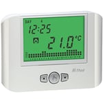 VEMER VE766800 MITHOS - Thermostat Mural avec Programmation Hebdomadaire, Alimentation 230V, Blanc