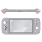 eXtremeRate Cherry Blossoms Pink Replacement ABXY Home Capture Plus Minus Keys Dpad L R ZL ZR Trigger for Nintendo Switch Lite, Full Set Buttons Repair Kits with Tools for Nintendo Switch Lite