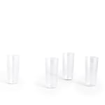 HAY - Angle glas 4-pack tall 13 cm - clear - Dricksglas - Transparent
