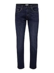 ONLY & SONS Men's Onsweft Reg.dk 6752 DNM Jeans Noos Slim fit, Dark Denim Blue, 33 W/30 L
